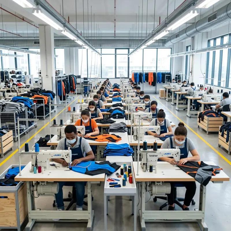 RAS Sportswear production floor in Sialkot