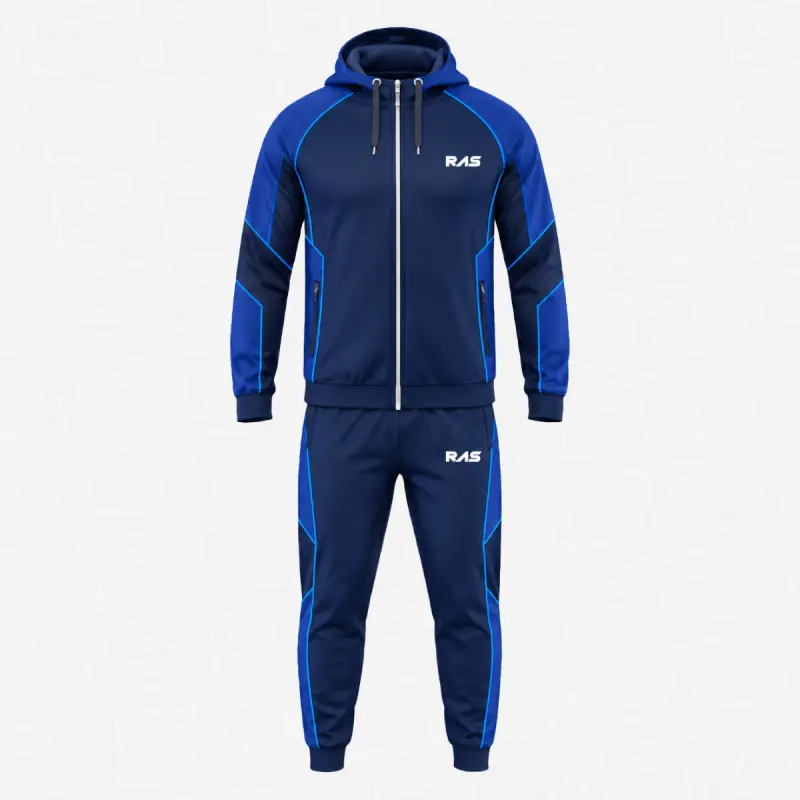 #2 Two-tone athletic zip hoodie track suit