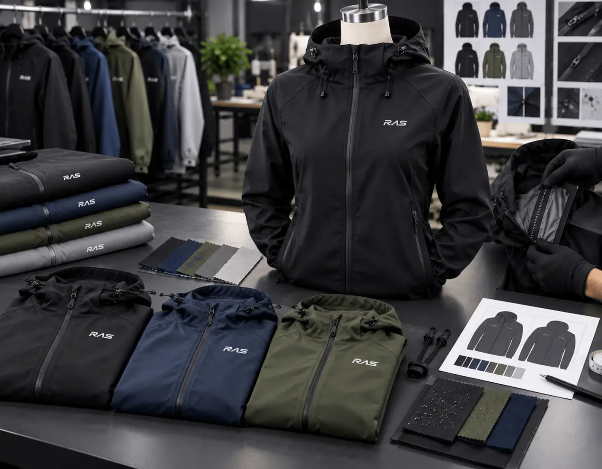 Workout jackets that keep the zipper, hood, and coating you approved.