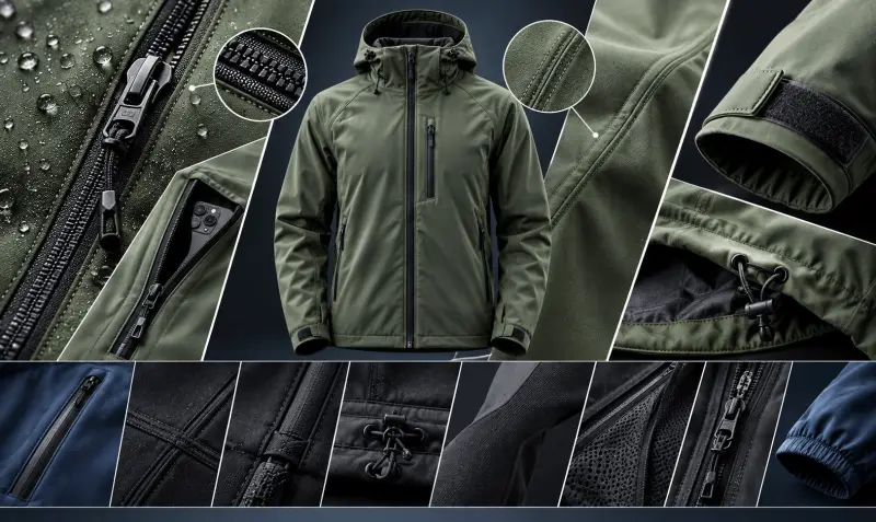 Zipper, seam, and trim durability