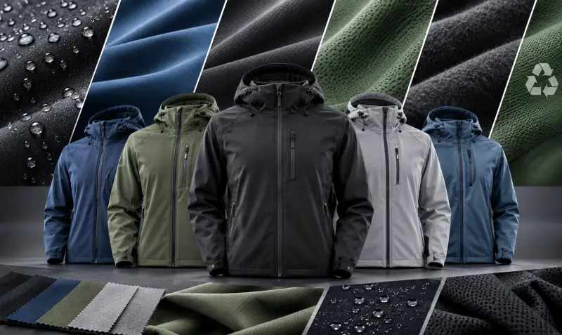 Workout jacket fabrics